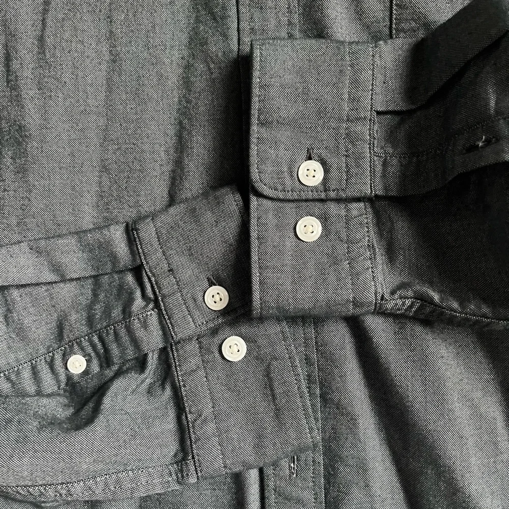 Express Men Charcoal Casual Button Down Shirt